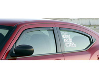 2006-2010 Dodge Charger Xenon Side Window Deflectors - Ventgard Snap (Dark Smoke Acrylic)
