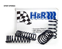 90-95 BMW M5 w/ Self-Leveling H&R Lowering Springs - Sport (Lowers Front:1-1/4 inch/ Rear:0.3)