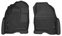15-16 Ford Explorer Husky Floor Liners - Front, Black
