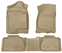 07-14 GMC Yukon XL 1500, 07-13 Chevrolet Avalanche 2nd, 07-14 Chevrolet Suburban 1500, 07-14 Cadillac Escalade ESV Husky Floor Liners - Front & 2nd Seat (Footwell Coverage), Tan