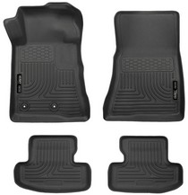 15 Ford Mustang Husky Floor Liners - Front & 2nd Seat (Footwell Coverage), Black