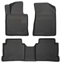 15-16 Hyundai Sonata Eco Husky Floor Liners - Front & 2nd Seat (Footwell Coverage), Black