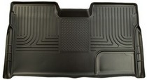 2009-2010 Ford F-150 Super Crew Cab Husky WeatherBeater Rear Cargo Floor Liners – Black