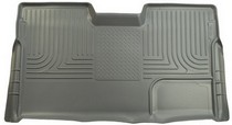 2009-2010 Ford F-150 Super Crew Cab Husky WeatherBeater Rear Cargo Floor Liners – Grey