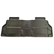 2007-2009 Buick Enclave, 2007-2009 GMC Acadia, 2007-2009 Saturn Outlook, (With second row bucket seats) Husky Classic Style 2nd Seat Floor Liners – Black (With 2nd row bucket seats)