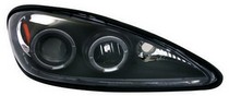 99-05 Pontiac Grand Am In Pro Car Wear Head Lamps, Projector - Black Housing / Clear Projector