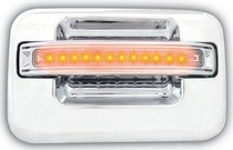 04-08 Ford F150 LD, 04-08 Ford F250 LD In Pro Car Wear LED Door Handle, Rear, Chrome (2ps/set) - Amber LED/Clear Lens - No Key Hole