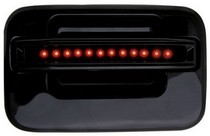 04-08 Ford F150 LD, 04-08 Ford F250 LD In Pro Car Wear LED Door Handle, Rear, Black (2ps/set) - Red LED/Smoke Lens - No Key Hole