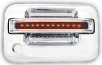 04-08 Ford F150 LD, 04-08 Ford F250 LD In Pro Car Wear LED Door Handle, Front, Chrome (2ps/set) - Red LED/Smoke Lens - Both Sides Key Hole