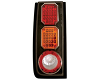 03-05 Hummer H2 In Pro Car Wear Tail Lights - L.E.D. (Bermuda Red / Amber)
