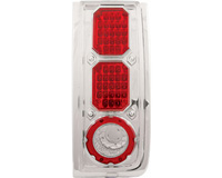 03-05 Hummer H2 In Pro Car Wear Tail Lights - L.E.D. (Crystal Clear)