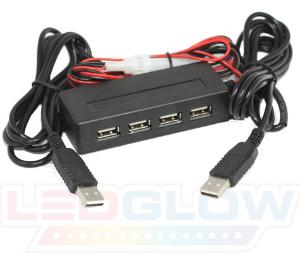 All Cars (Universal), All Jeeps (Universal), All Muscle Cars (Universal), All SUVs (Universal), All Trucks (Universal), All Vans (Universal) LEDGlow USB Extender Kit - USB Cable & Junction Box 