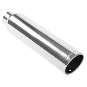 All Vehicles (Universal) Magnaflow 15° Slant Cut Tip - Single Wall - Weld On - Rolled Edge - Round (3.5