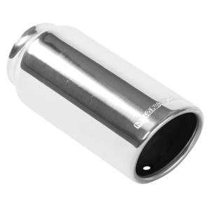 All Vehicles (Universal) Magnaflow 15° Slant Cut Tip - Single Wall - Weld On - Rolled Edge - Oval (3