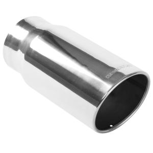 All Vehicles (Universal) Magnaflow 15° Slant Cut Tip - Single Wall - Weld On - Rolled Edge - Round (6