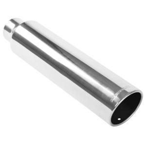 All Vehicles (Universal) Magnaflow 15° Slant Cut Tip - Single Wall - Weld On - Rolled Edge - Round (3.5