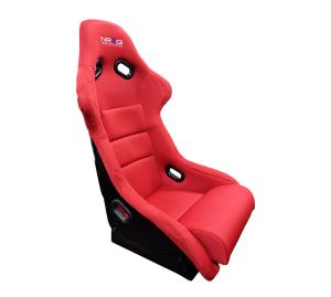 Universal (can work for all vehicles) NRG Fiberglass Bucket Seat - Red Large