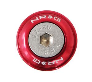 All Jeeps (Universal), All Vehicles (Universal) NRG Innovations Fender Washer Kit, Rivets for Plastic, Set of 10 (Red)