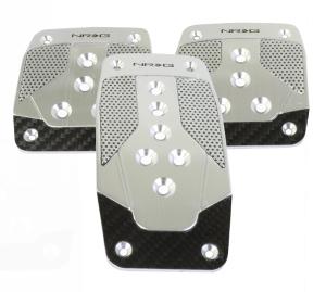All Jeeps (Universal), All Vehicles (Universal) NRG Innovations MT Aluminum Sport Pedals (Silver w/ Black Carbon)