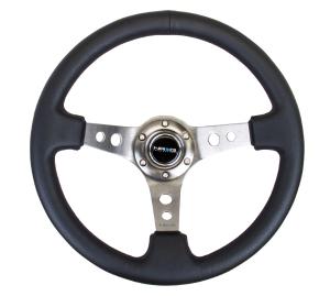 Universal (can work for all vehicles) NRG Deep Dish Steering Wheel - Gunmetal Spoke
