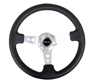 Universal (can work for all vehicles) NRG Deep Dish Steering Wheel - Silver Spoke