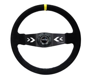 Universal (can work for all vehicles) NRG 2-Spoke Steering Wheel - Suede