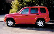 2002-2004 Jeep Liberty W/O Molded Mud Flaps  Owens GlaStep Custom Molded Fiberglass Running Boards W/O Molded Mud Flaps