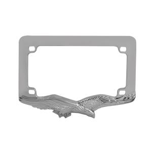All Jeeps (Universal), Universal - Fits all Vehicles Pilot License Plate Frames - Motorcycle (Chrome)