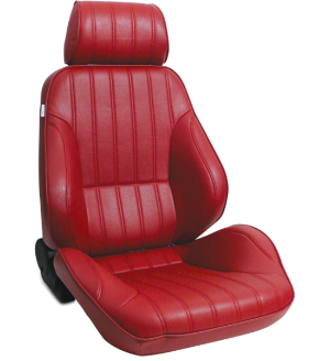 All Jeeps (Universal), Universal - Fits All Vehicles Procar Racing Seat - Rally Series 1000, Red Vinyl (Right)