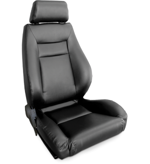 All Jeeps (Universal), Universal - Fits All Vehicles Procar Racing Seat - Elite Series 1100, Black Leather (Right)