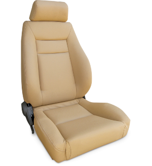 All Jeeps (Universal), Universal - Fits All Vehicles Procar Racing Seat - Elite Series 1100, Beige Vinyl (Right)