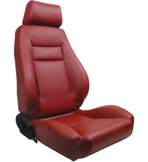 All Jeeps (Universal), Universal - Fits All Vehicles Procar Racing Seat - Elite Series 1100, Red Vinyl (Right)