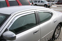 05-08 Dodge Charger Putco Side Window Deflectors - Element Front (Chrome)