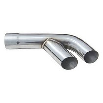 64-65, 1972 GTO Pypes Stainless Steel Polished Exhaust Tip - Slant Cut - 2.5