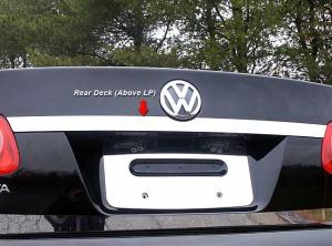 05-10 Volkswagen Jetta 4 Door QAA Rear Deck Trim - Below Logo and Above License Plate (1.35