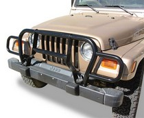 87-06 Jeep Wrangler Rampage Front Euro Grille Guard - Black