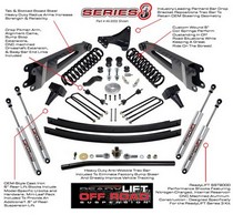 2008-2010 Ford Series 3 F250, F350 with Radius Arms, Track Bar & Shocks, 4WD ReadyLift® Off Road Suspension Super Duty Lift Kits (Front Lift: 5.0
