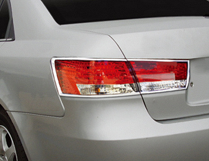 06-10 Hyundai Sonata Restyling Ideas Tail Light Bezels - ABS Chrome