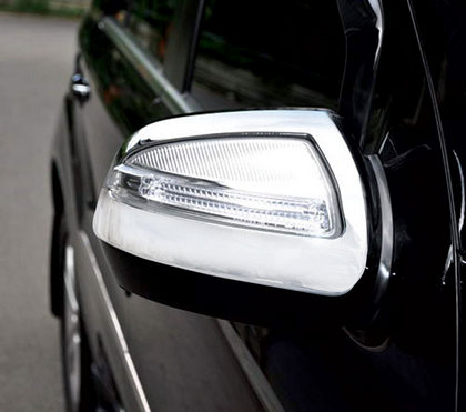 09-11 Mercedes-Benz ML-Class / W164 Restyling Ideas Mirror Covers with Signal-Light Cut-Out - ABS Chrome