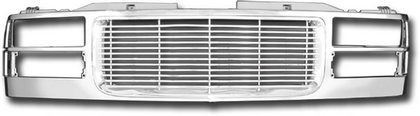 94-08 GMC C- and K- Series Pick-up Restyling Ideas Replacement Grille - Billet Style, ABS Chrome