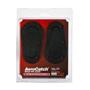 Universal (Can Work on All Vehicles) Seibon Carbon Edition Aerocatch Plus Flush Latch And Pin - Black, No Lock