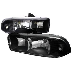 98-04 Chevrolet S10/BLAZER BLACK HOUSING HEADLIGHT Spec D Euro Headlights (Black)