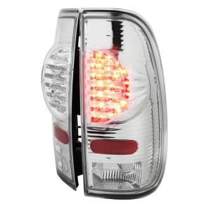 97-03 FORD F150 LED TAIL LIGHTS CHROME Spec D Tail Lights - LED, Chrome Color