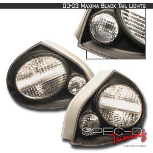 00-03 NISSAN MAXIMA ALTEZZA TAIL LIGHTS BLACK Spec D Altezza Tail Lights (Black)