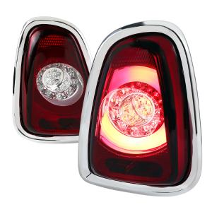 11-13 MINI COOPER LED TAIL LIGHTS - RED Spec D Tail Lights - LED, Red Color