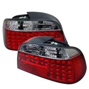 95-01 BMW 7 Series (E38) Spyder LED Tail Lights - Red/Clear