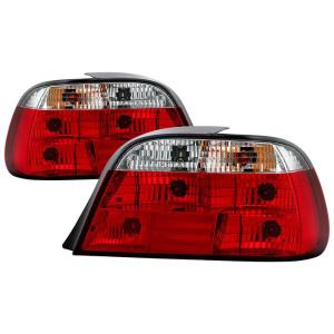 95-01 BMW 7 Series (E38) Spyder Crystal Tail Lights - Red/Clear
