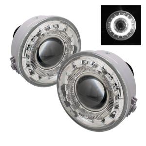 06-08 Lincoln Mark LT, 06-10 Ford F150 Spyder Halo Projector Fog Lights - Clear