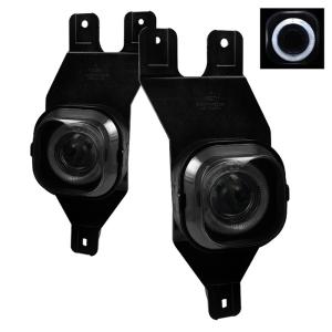 99-04 Ford F350, 00-05 Ford Excursion, 99-04 Ford F250 Spyder Halo Projector Fog Lights - Smoke