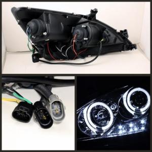 03-07 Honda Accord Spyder Halo LED Projector Headlights - Chrome
